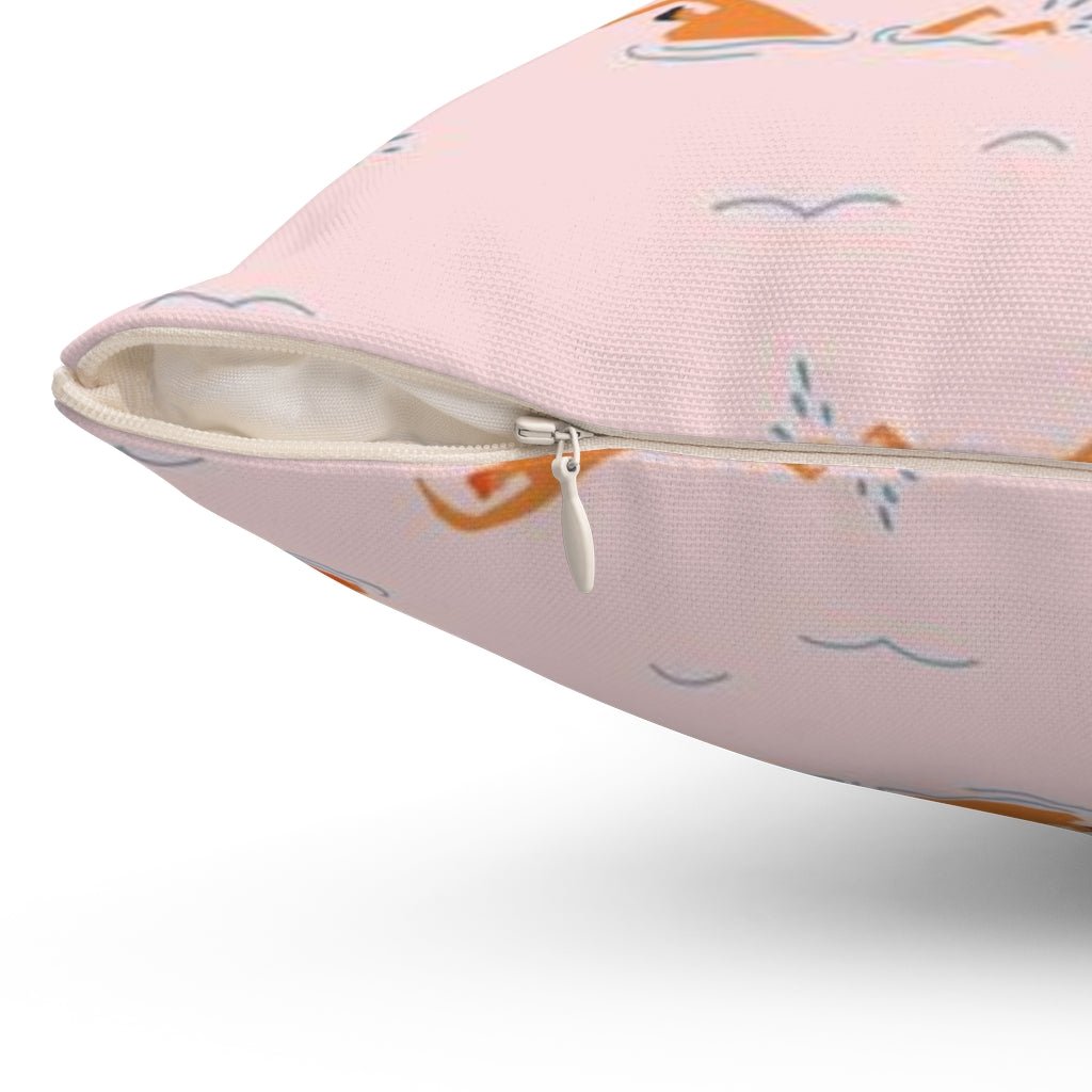 Summer Swim Pink Pillow Throw Cover with Insert - Cush Potato Pillows