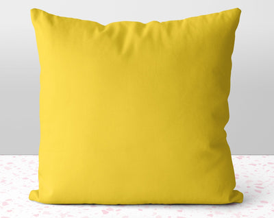 The Mellow Yellow Lemon Square Pillow Cover Throw - Cush Potato Pillows