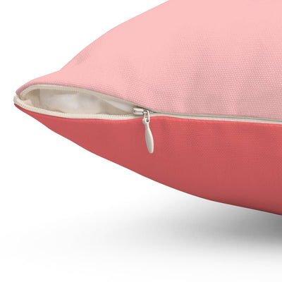 The Watermelon Slice on Pink Square Pillow Cover Throw - Cush Potato Pillows