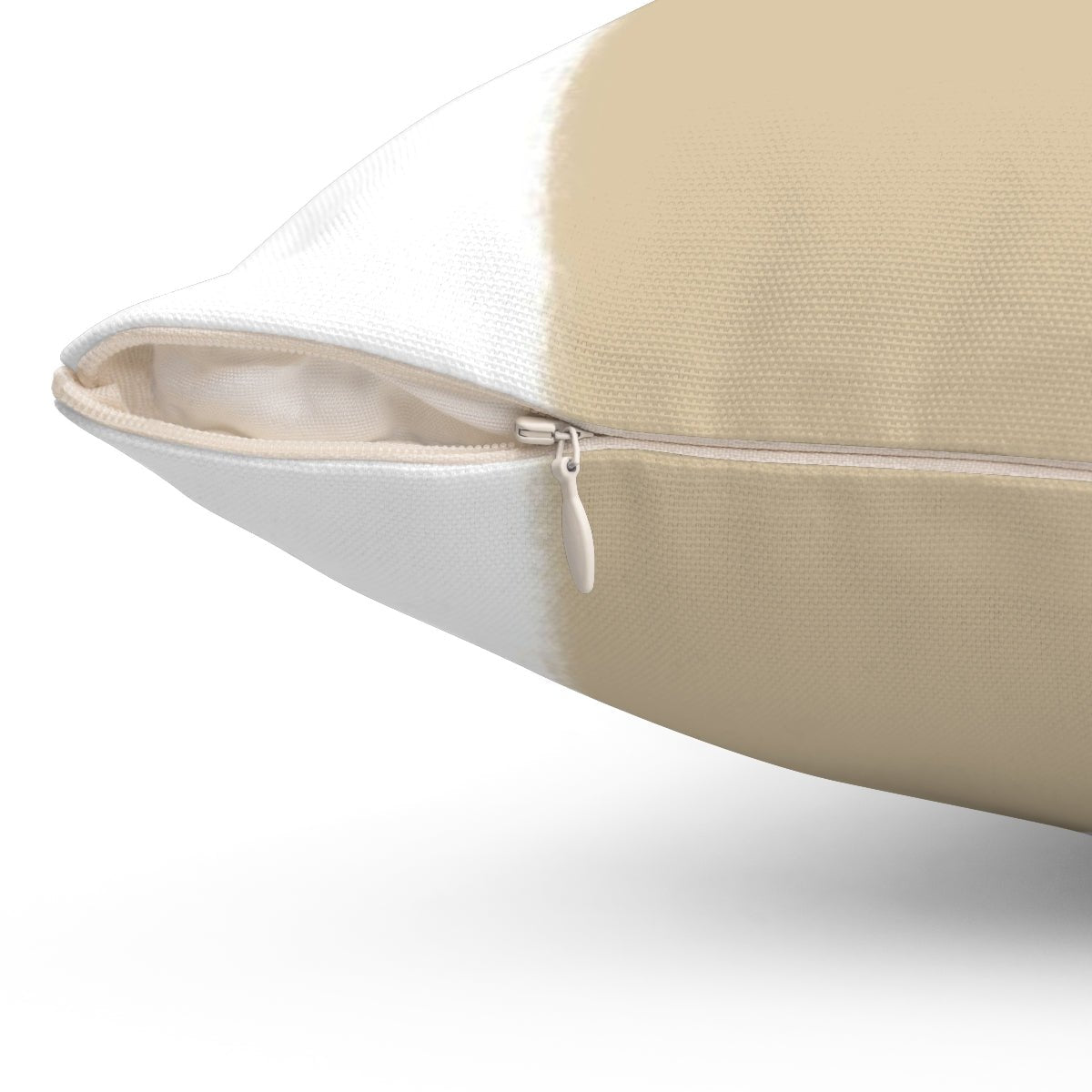 Wide Stripe Vertical Band Desert Beige Pillow Throw - Cush Potato Pillows