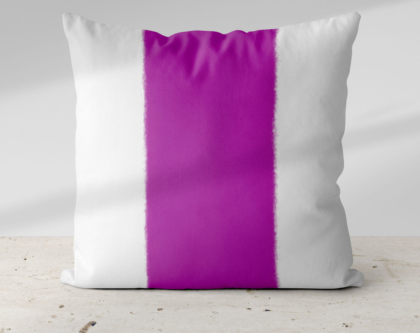 Wide Stripe Vertical Band Lavender Purple Pillow Throw - Cush Potato Pillows