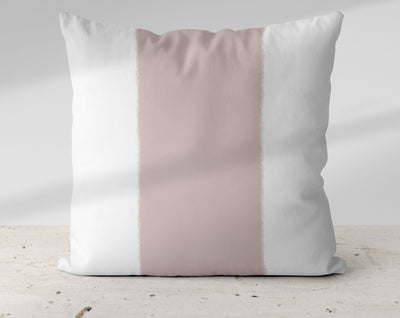 Wide Stripe Vertical Band Mole Taupe Pillow Throw - Cush Potato Pillows